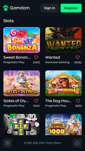 Gamdom Casino Mobile Games