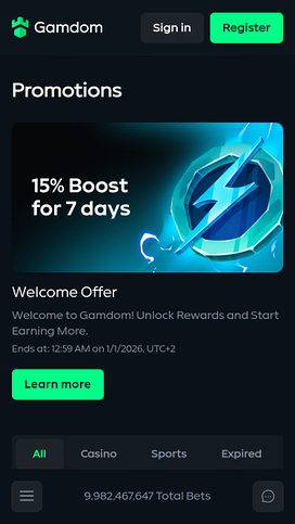 Gamdom Casino Mobile Promotions