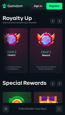 Gamdom Casino Mobile VIP Program