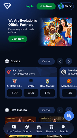 GemBet Mobile Homepage