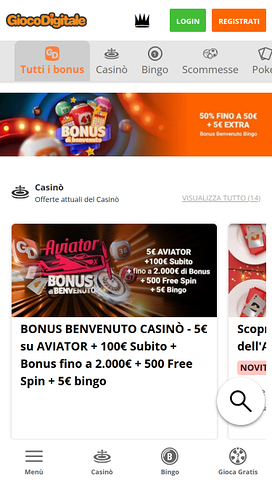 Gioco Digitale Casino Mobile Promotions