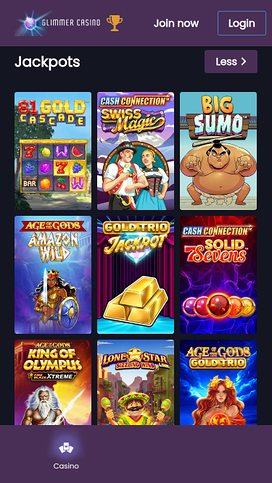 Glimmer Casino Mobile Jackpot