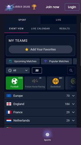 Glimmer Casino Mobile Sports