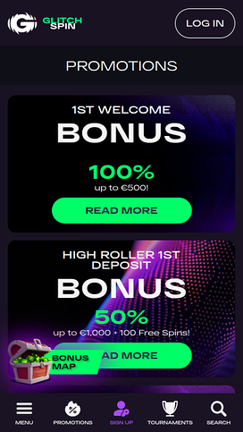 Glitchspin Casino Mobile Promotions