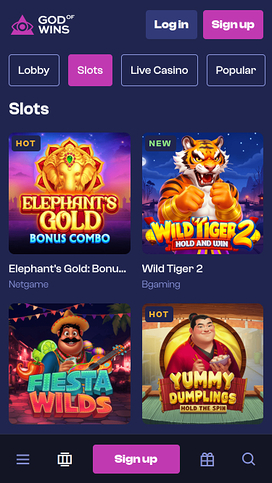 God of Wins Casino Mobile Games