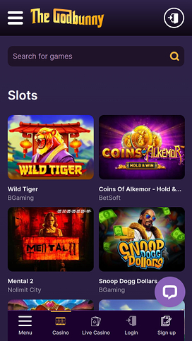 GodBunny Casino Mobile Games