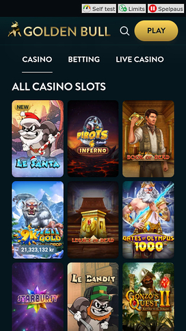 Golden Bull Casino Mobilspel