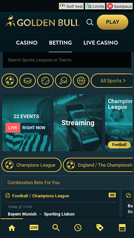 Golden Bull Casino Mobilsport