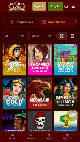Golden Euro Casino Mobile Jackpot