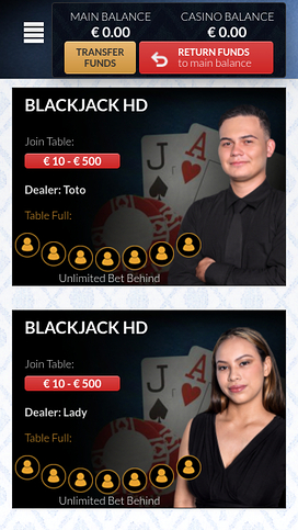 Golden Euro Casino Mobile Live Dealer