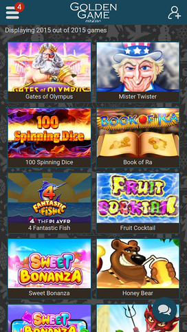 Golden Game Casino Mobile Games