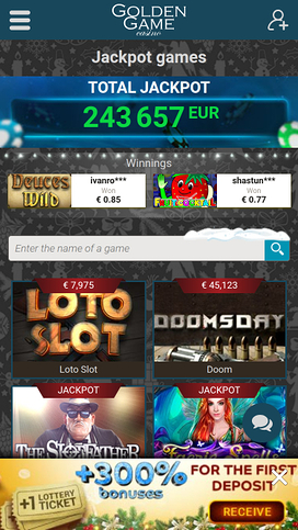 Golden Game Casino Mobile Jackpot
