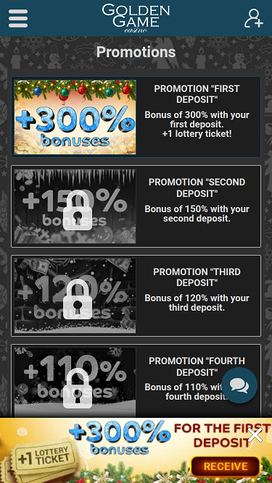Golden Game Casino Mobile Promotions