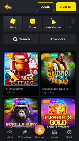 Golden Star Casino Mobile Games