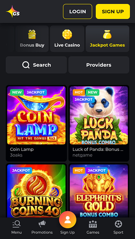 Golden Star Casino Mobile Jackpot