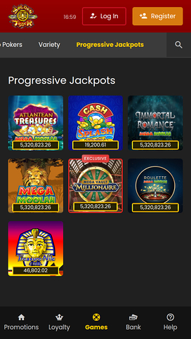 Golden Tiger Casino Mobile Jackpot