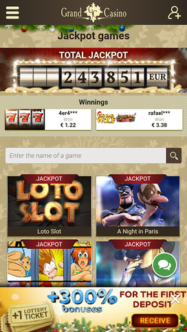 Grand Casino Mobile Jackpot