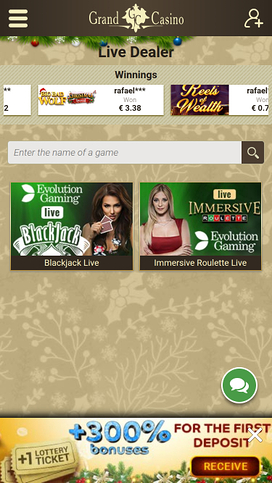 Grand Casino Mobile Live Dealer