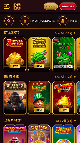 GrandClub Casino Mobile Jackpot