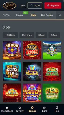 Grand Hotel Casino Mobile Games