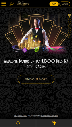 Grand Ivy Casino Mobile Homepage