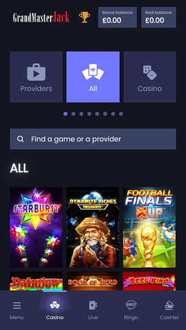 Grand Master Jack Casino Mobile Games