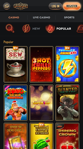 Gransino Casino Mobile Games