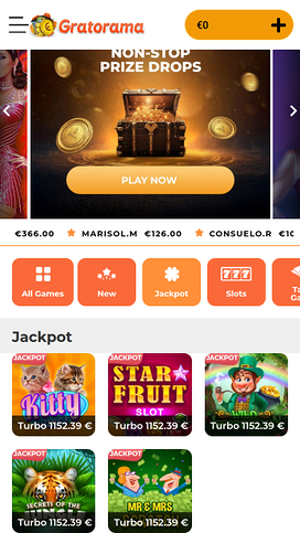 Gratorama Mobile Jackpot