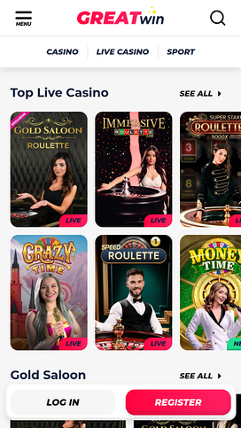 Greatwin Casino Mobile Live dealer