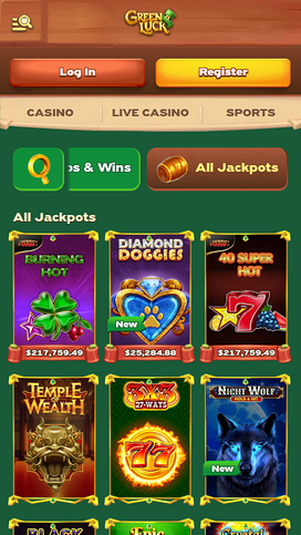 GreenLuck Casino Mobile Jackpot