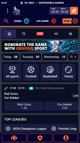 Griffon Casino Mobile Sports