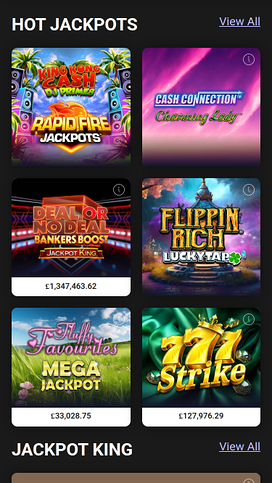 Grosvenor Casino Mobile Jackpot