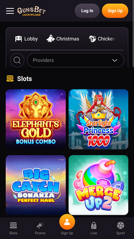 Gunsbet Casino Mobile Games