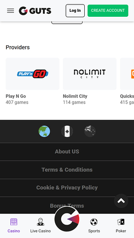 Guts Casino Mobile Game Developers