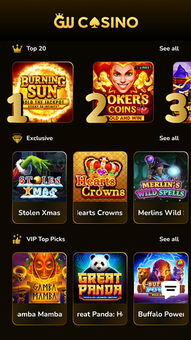 GW Casino Mobile Games