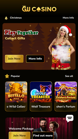 GW Casino Mobile Homepage