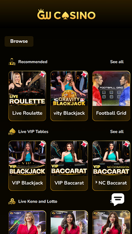 GW Casino Mobile Live dealer