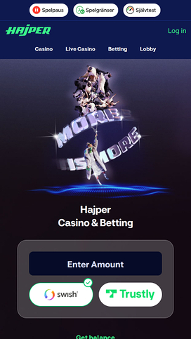 Hajper Casinos mobila hemsida