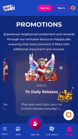 Happy Luke Casino Mobile Promotions