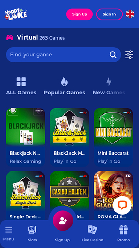 Happy Luke Casino Mobile Virtual Games