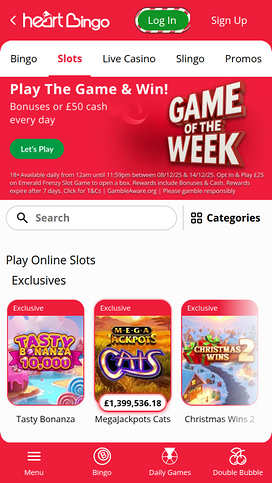 Heart Bingo Casino Mobile Games