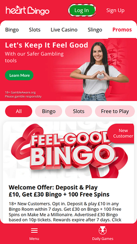 Heart Bingo Casino Mobile Promotions