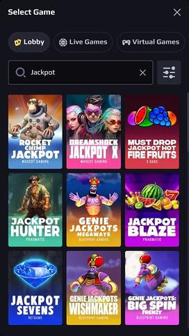 Jackpot móvil de Heats Casino