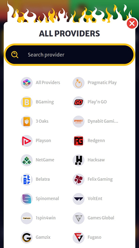 HellSpin Casino Mobile Game Developers