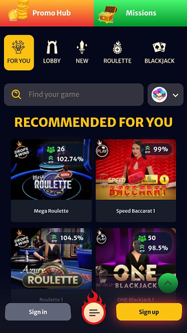 HellSpin Casino Mobile Live Dealer