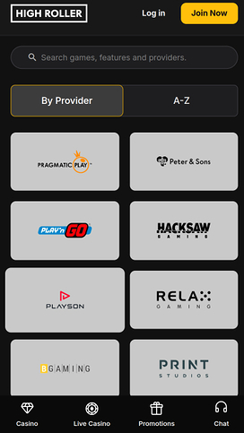 High Roller Casino Mobile Game Developers