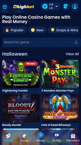 High Bet Casino Mobile Games