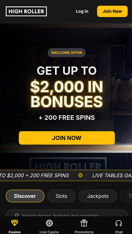 High Noon Casino Mobile Homepage