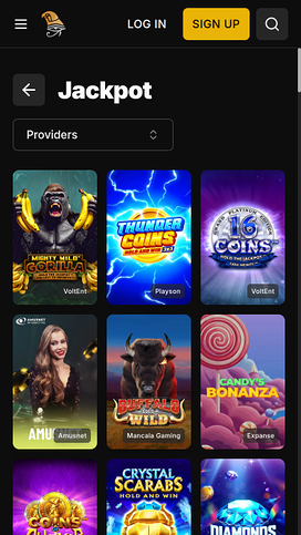 Horus Casino Mobile Jackpot