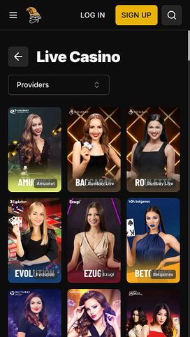 Horus Casino Mobile Live Dealer